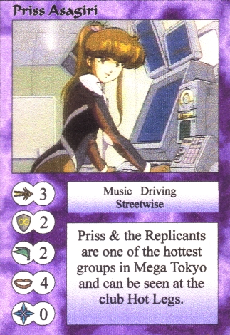 Scan of 'Priss Asagiri' Scavenger Wars card